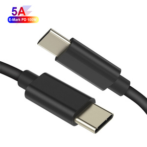 <span class=keywords><strong>USB</strong></span>-C để <span class=keywords><strong>USB</strong></span>-C cáp 2m 5A E-MARK 100W PD nhanh sạc dòng dữ liệu áp dụng cho macbook/điện thoại di động/máy tính xách tay - Product Image 1