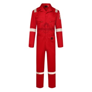 Combinaison de travail ignifuge en polyester/coton avec coutures soudées, fournie <span class=keywords><strong>par</strong></span> l'usine, vêtements de sécurité pour l'industrie - Product Image 4