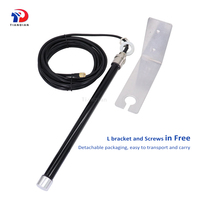 Antena de Fibra de Vidrio para Exteriores con Soporte en L, Impermeable IP67, de Largo Alcance, 8dBi, Omnidireccional, para Estación Base LTE 4G WiFi 5G