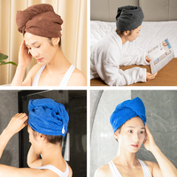 Vente chaude Absorbant Microfibre Head Wrap Femmes Cheveux Serviette Microfibre Cheveux Microfibre Cheveux Turban Serviette Wrap