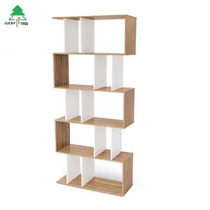 Modern wooden bookshelf cube display shelf and room divider 5 Tier Storage Shelving Bookshelf unit