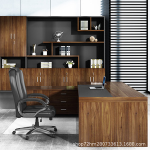 Escritorio Ejecutivo Yinghuang 1200*600 1600*800 1800*800 2000*900 con Estantería, Muebles de Oficina, Conjunto de Silla de Escritorio para Gerente - Product Image 1