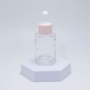 ขวดแก้วใสทรงกลมแบบใหม่ขนาด 30 มล. พร้อมหัวหยดแบบไหล่เรียบ - Product Image 4