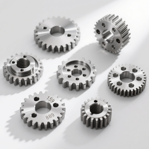 เฟืองสเตนเลสผลิตจากทองเหลืองอะลูมิเนียมชิ้นส่วนกลึง CNC แบบกำหนดเอง - Product Image 1