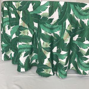 <span class=keywords><strong>Nappe</strong></span> ronde à imprimés <span class=keywords><strong>de</strong></span> feuilles avec plantes tropicales, couverture <span class=keywords><strong>de</strong></span> Table pour Restaurant, 120 pièces - Product Image 3