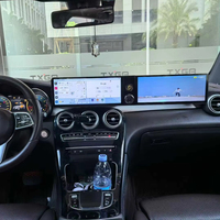 Reproductor de DVD para Auto Doble de 12.3 Pulgadas, Radio Android con Pantalla Táctil, Navegación GPS, Carplay para Mercedes Benz Clase C W205 /GLC 2015-2019