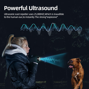 Ahuyentador de Perros a Prueba de Agua, <span class=keywords><strong>Control</strong></span> de Ladridos, Alcance de 5 m, Recargable, Linterna Ultrasónica LED, Suministros de Entrenamiento para Mascotas - Product Image 4