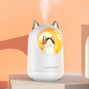 Mini Humidificador Inteligente para Gatos - 300ml, USB Recargable, <span class=keywords><strong>El</strong></span>éctrico, Inalámbrico, Portátil, Difusor con Luz Ambiental, Bonito Humidificador de <span class=keywords><strong>Aire</strong></span> para Escritorio y Coche - Product Image 2