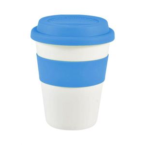 แก้วน้ำพกพาขายส่ง แก้วกาแฟโลโก้สั่งทำพร้อมฝาปิดซิลิโคนสำหรับขาย - Product Image 1