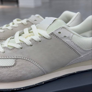 Light Gray Mesh Lace-Up Walking Shoes With Rubber Outsole And EVA Midsole Round Toe Breathable Flat <b>Heel</b> All Seasons Style - Product Image 3
