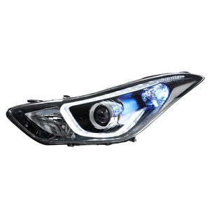 For Avante 12-16 12V High-end <b>LED</b> <b>Headlight</b> Assembly Modification With Daytime Running Light Flowing Turn Signal Lens High-end L - Product Image 2
