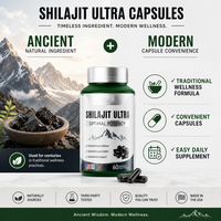 Capsules de Shilajit de haute pureté en stock aux États-Unis – Complément pour l'énergie quotidienne, la concentration et le bien-être corporel