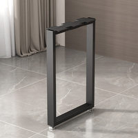 Support de table de style industriel, pieds de support métalliques, pieds de conversion de bureau, pieds de bureau personnalisés, étagère en fer pour bureau ou établi