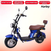 Vélo électrique Harley à moteur haute efficacité 1000W, frein à disque avant et arrière, pneu à vide, vélo électrique pour adultes