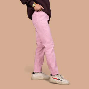 Pantalon Jeggings Décontracté Femme Extensible Personnalisé 100% Coton Écologique Respirant Taille Haute Longueur Intégrale - Product Image 2