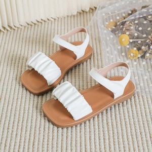 Sandales pour enfants à bout carré, respirantes, plates, antidérapantes, chaussures de plage pour petites filles - Product Image 3