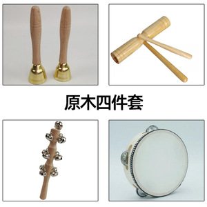 Juego de instrumentos musicales Orff de madera, material didáctico de percusión para niños de guardería, juguete educativo para niños de 2 a 6 años - Product Image 3