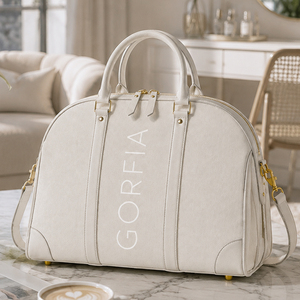 กระเป๋าเดินทางสุดหรู GORFIA รุ่นใหม่ ปี 2026  วัสดุหนัง PU  5 สี  ทรงบอสตัน  ขนาดใหญ่  ใส่ของได้เยอะ  พร้อมโลโก้สั่งทำพิเศษ - Product Image 6
