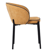 Muestra Gratuita de Sillas de Comedor de Lujo con Diseño Moderno, Tapizadas en Tela, Respaldo Completo, Estilo Arqueado, de China Alibaba