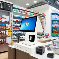 Caisse enregistreuse Wintronix 15,6 pouces avec écran tactile capacitif 10 points, résolution 1920x1080, Bluetooth 5.2, Wi-Fi 6, prise en charge multi-OS, 1D/2D