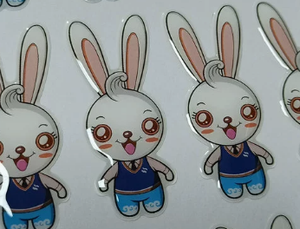 Company Designed Cartoon Waterproof Adhesive Labels Custom Printed Digital Promotional Stickers Strong Brand Identity