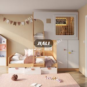 Manufacture Personalizada <strong>De</strong> Bunkers Blancos <strong>De</strong> Doble Tamano Mdf Cama Dormitorio Juego <strong>De</strong> <strong>Camas</strong> Dobles Para Ninos - Product Image 2