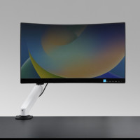 Nouveau moniteur simple universel rotatif télescopique en alliage d'aluminium argenté de haute qualité, multifonctionnel et moderne pour bureau