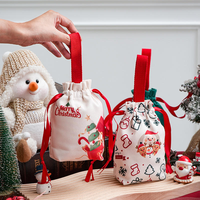 Sacs en toile à cordon pour événements d'entreprise, sacs cadeaux en toile personnalisés et durables pour les courses, utilisation quotidienne, sacs en toile pour la promotion de produits