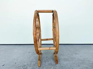 Meilleur choix : porte-verres à vin rond en rotin et bambou, taille personnalisable, style vintage bohème, Vietnam - Product Image 6