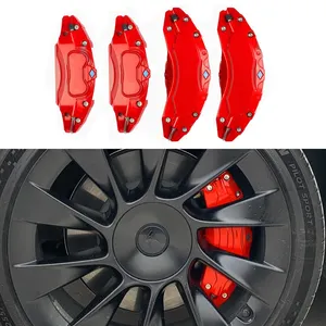 Coperchio pinza freno adatto per 2020 2021 2022 Tesla Model Y accessori dimensioni ruota 19 pollici 20 pollici protezione pinza rossa migliorata