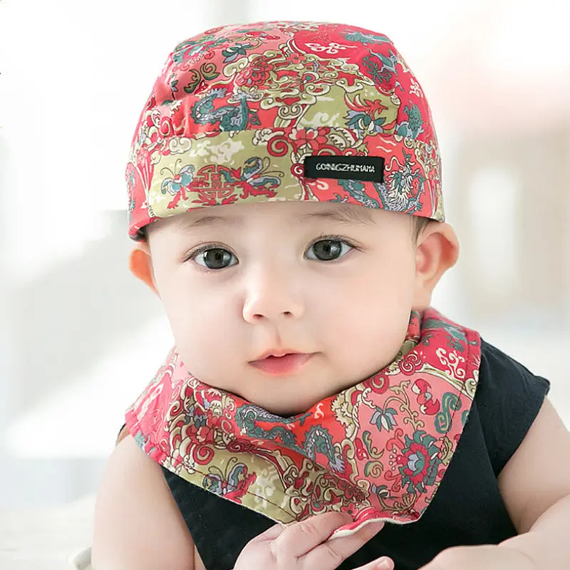 Nuovo cappello da bambino con stampa di animali con stampa cappello da pirata set di felpa con cappuccio per neonati