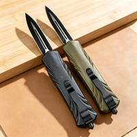 Couteau de survie portable de haute qualité avec manche en plastique et lame en acier 5CR13MOV, couteau de chasse EDC multifonctionnel, couteau de poche