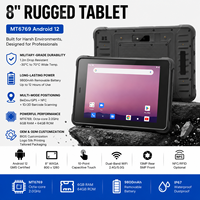 Tableta Industrial Resistente de 8 Pulgadas con Android, Escáner de Código QR, Resistente al Agua y a los Golpes, para Gestión de Inventario y Operaciones de Almacén