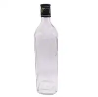 Etichetta personalizzata bottiglie di vetro trasparente 200ml 375ml 500ml 700ml 750ml fornitori di bottiglie di vetro Vodka