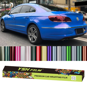 Autocollant de voiture <span class=keywords><strong>caméléon</strong></span> résistant aux UV Rouleau décoratif coloré en vinyle PET teinté changeant de couleur pour la carrosserie de la voiture - Product Image 4