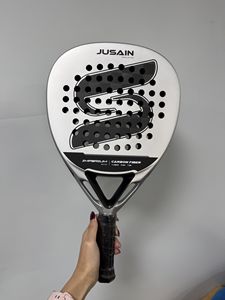 Hoogwaardig custom logo padeltennisracket van carbon fiber, buitensport <span class=keywords><strong>racket</strong></span> met zacht EVA schuim en glasvezel voor beachtennis - Product Image 5