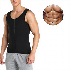 Veste de sauna <span class=keywords><strong>pour</strong></span> <span class=keywords><strong>homme</strong></span>, gilet de sudation amincissant en néoprène <span class=keywords><strong>pour</strong></span> la remise en forme, le sport et la salle de sport, vente en gros - Product Image 3
