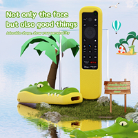 SIKAI Sony TX800 TV Remote Case Silikon Lembut Anti Gores Penutup Silikon Lucu untuk Kamar Tidur Sofa Penggunaan Rumah Tahan Guncangan