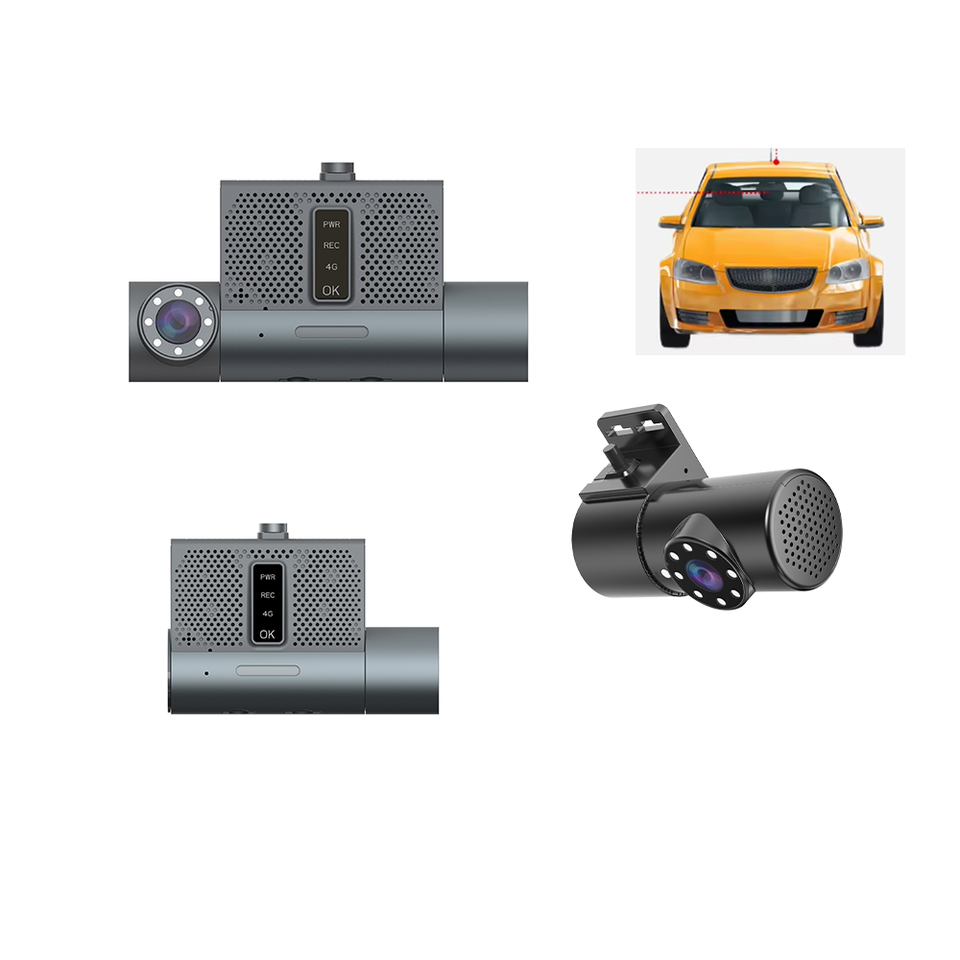 Updated ADAS Driver Fatigue Monitor 4G Dashcam with GPS & Night Vision ...