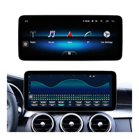 Pemutar DVD mobil 12.3 inci untuk Mercedes /Benz Kelas C/GLC 2015 Radio Android 15 navigasi Multimedia GPS