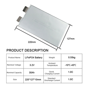 แบตเตอรี่ลิเธียมพลังงานสูง LFP NCM 3.7V 3.2V 20Ah 25Ah 30Ah 40Ah 50Ah รุ่น MX4183157 3.7v แบตเตอรี่แบบชาร์จได้ - Product Image 4