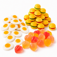 Bonbons Gélifiés Fruités en Gros, Saveurs Assorties Acidulées et Sucrées, Doux, Halal, Personnalisables, Fabricant OEM, Marque Privée, Présentoir en Vrac TIK TOK