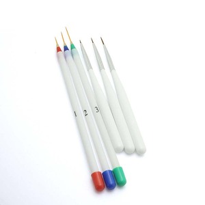 Ensemble de pinceaux ultra-fins pour nail art, lignes françaises, poils en nylon pour la peinture au gel UV, design de manucure - Product Image 2