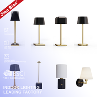 Lámpara de Escritorio LED de Alta Gama Personalizable, con Certificación CE y RoHS, Estilo Nórdico, Recargable, Táctil, Inalámbrica, Minimalista y de Lujo para Hotel o Restaurante