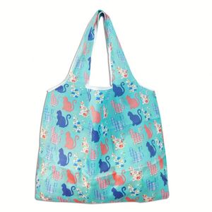 Bolsas de Compras Plegables Creativas al Estilo Coreano, Ecológicas, de Poliéster, Portátiles para Supermercado, Venta al Por Mayor - Product Image 4