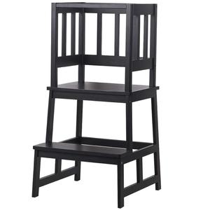 Bamboo Learning Tower for Toddlers Kids Step <strong>Stool</strong> <strong>Kitchen</strong> <strong>Helper</strong> <strong>Stool</strong> for Kids - Product Image 2
