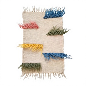 ITHL Modern Woolen Handmade <b>Flat</b> Weave <b>Rugs</b> Anti-Fatigue Non-Slip Eco-Friendly Reversible Stain Resistant Home Use Uttar Pradesh - Product Image 1