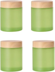 Frascos de Vidrio Vacíos Personalizados con Tapa de Plástico para Crema para la Piel y Crema para Ojos, Acabado Esmerilado, Opciones de Color Personalizadas, Envases Cosméticos - Product Image 2