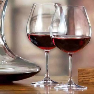 Verres à vin rouge 225 ml en gros pour restaurants et usage domestique – Gobelets en verre simples compatibles lave-vaisselle pour bar - Product Image 3