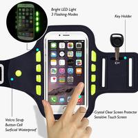Brazalete con cinturón ajustable para teléfono móvil, banda para la muñeca, para correr, con agujero para llave, accesorios para iPhone 12